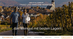 Desktop Screenshot of herbster-weine.de
